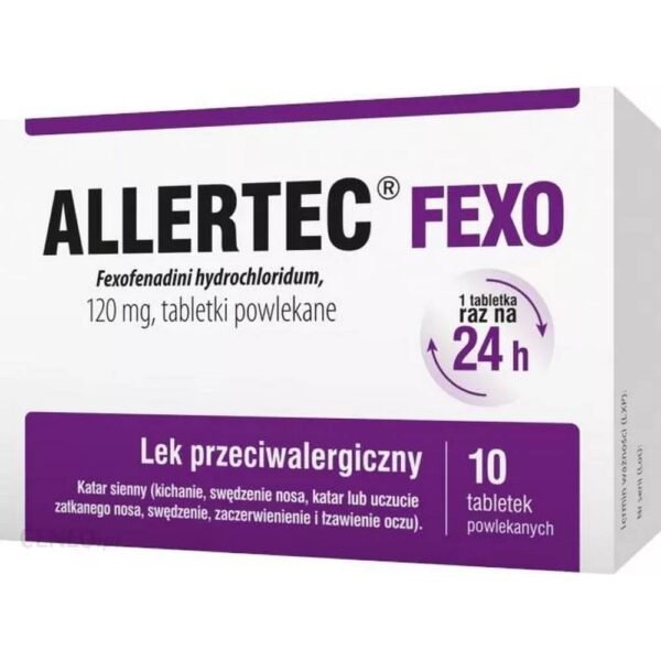 Allertec Fexo is a medicine used to treat the symptoms of hay fever.