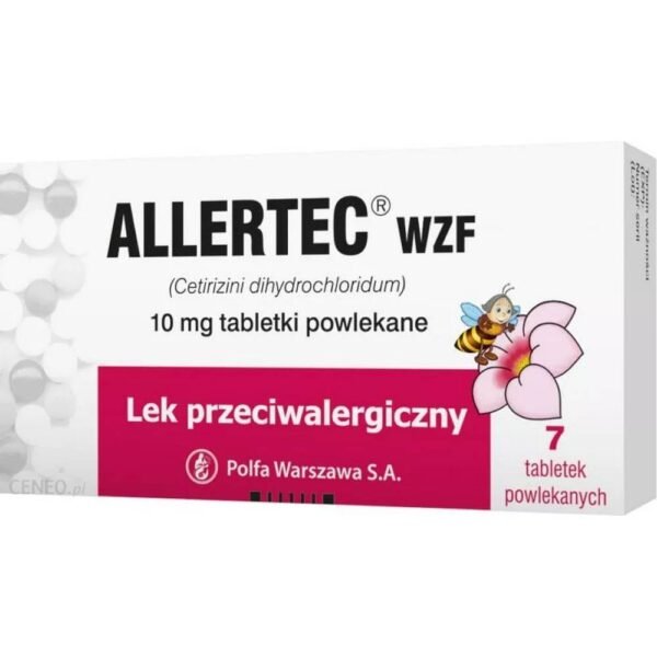 Allertec WZF is a drug used to treat the symptoms of seasonal and chronic allergic rhinitis and urticaria.