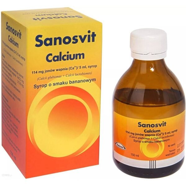 Sanosvit Calcium is used to prevent and replenish calcium deficiency in the body.
