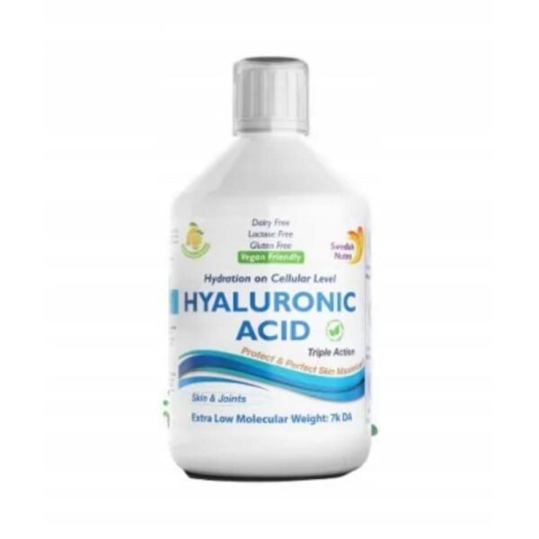 - hyaluronic acid moisturizes the skin and gives it elasticity and elasticity, supports joint health,